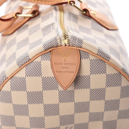 Louis Vuitton Damier Azur Speedy 30 6 of 9