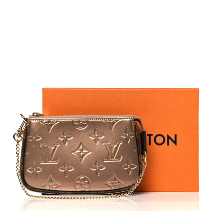 Louis Vuitton Metallic Vernis Mini Pochette Accessories Rose Gold 9 of 9