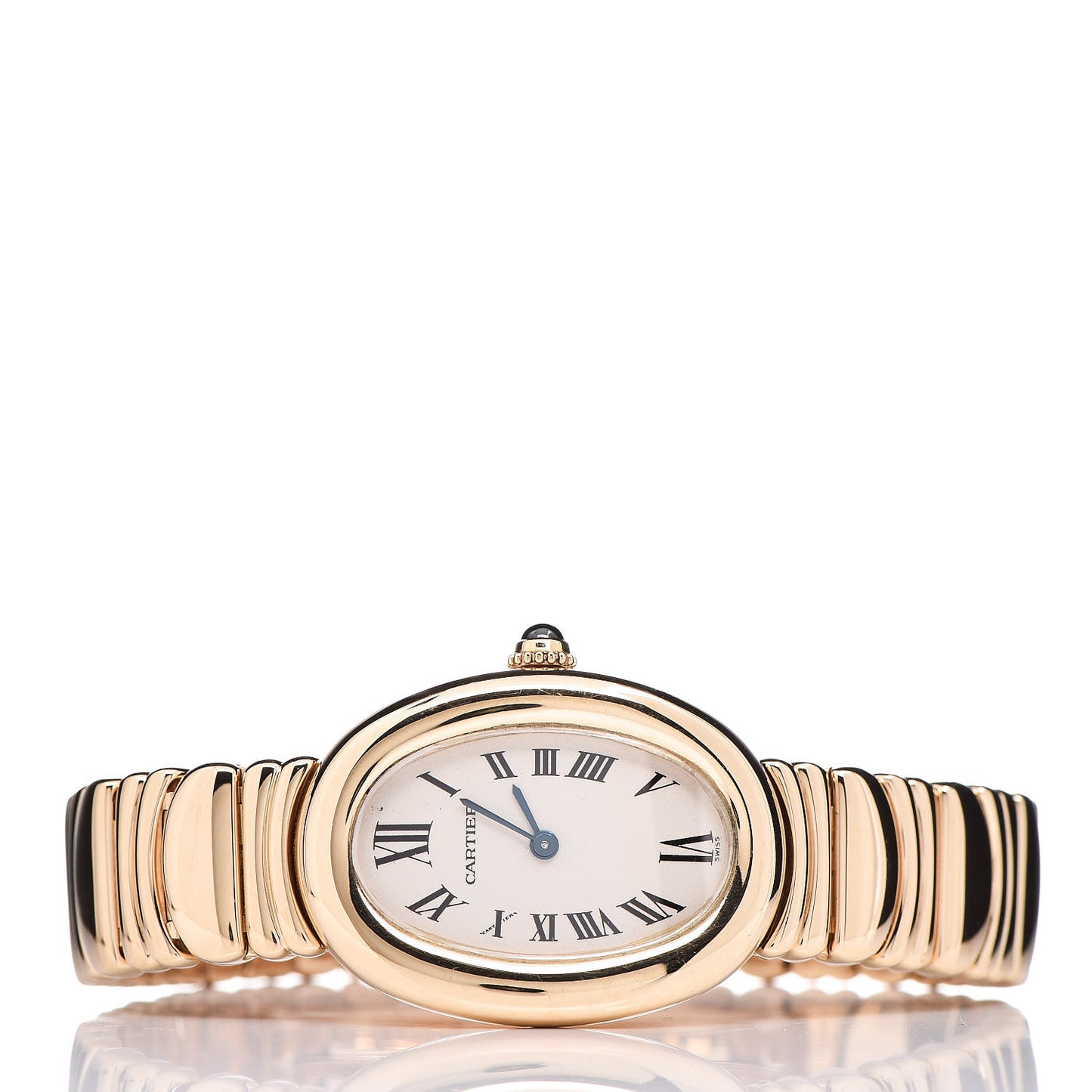 18K Yellow Gold 22mm Baignoire Quartz Watch
