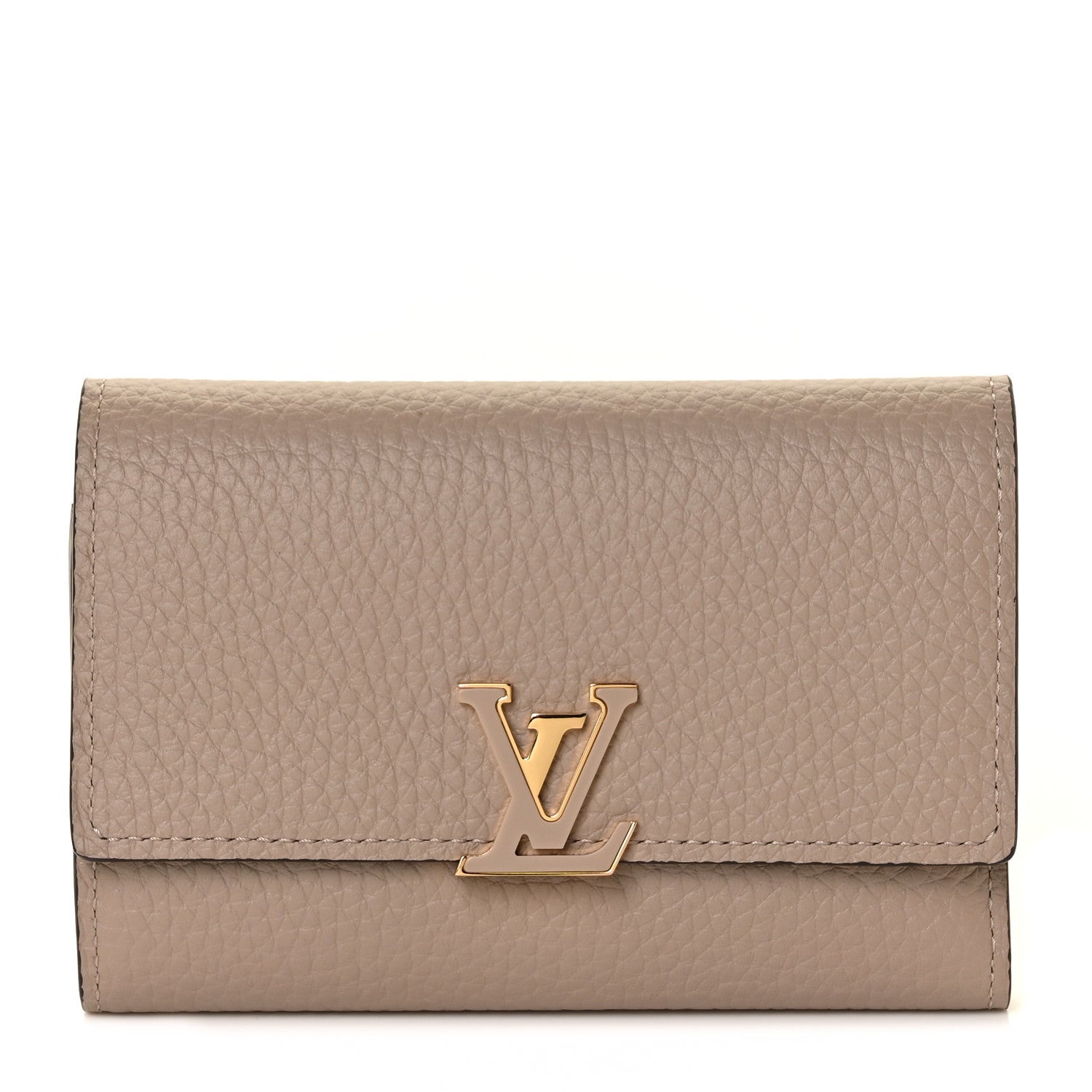 Louis Vuitton Taurillon Capucines Compact Wallet Galet 1 of 8