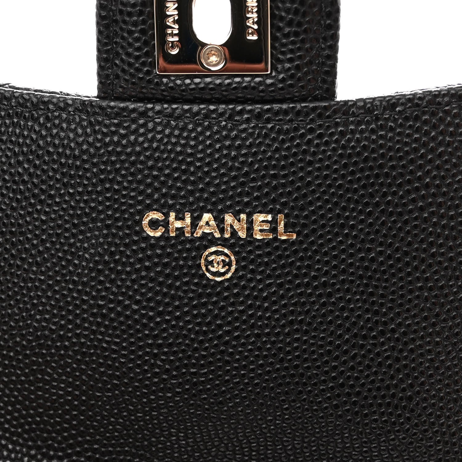 Chanel Caviar Quilted Clutch With Chain Bag Black 7 of 13