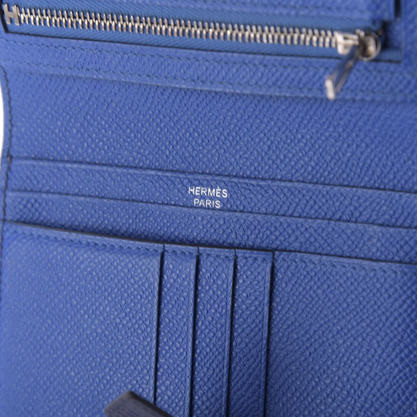 Epsom Bearn Verso Compact Wallet Bleu Encre Zellige