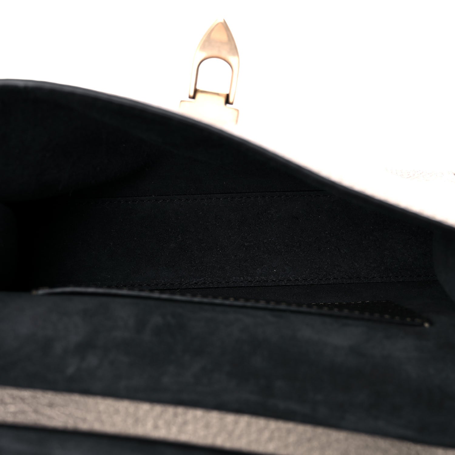 Valentino Garavani Metallic Pebbled Calfskin Medium Rockstud Flip Lock Crossbody Bag Sasso 5 of 14