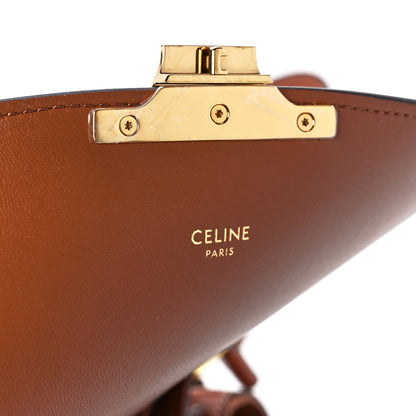 Celine Triomphe Canvas Calfskin Medium Triomphe Bag Tan 6 of 13