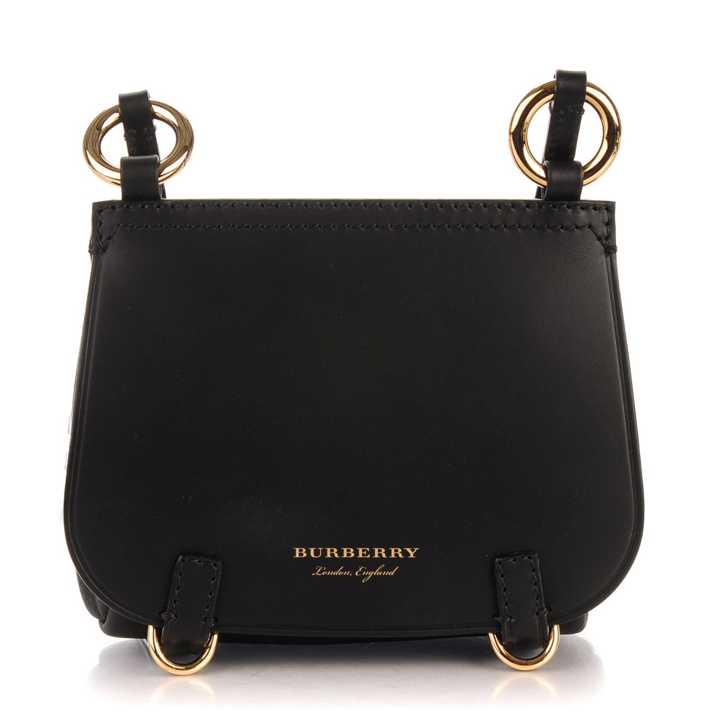 Calfskin Baby Bridle Saddle Bag Black