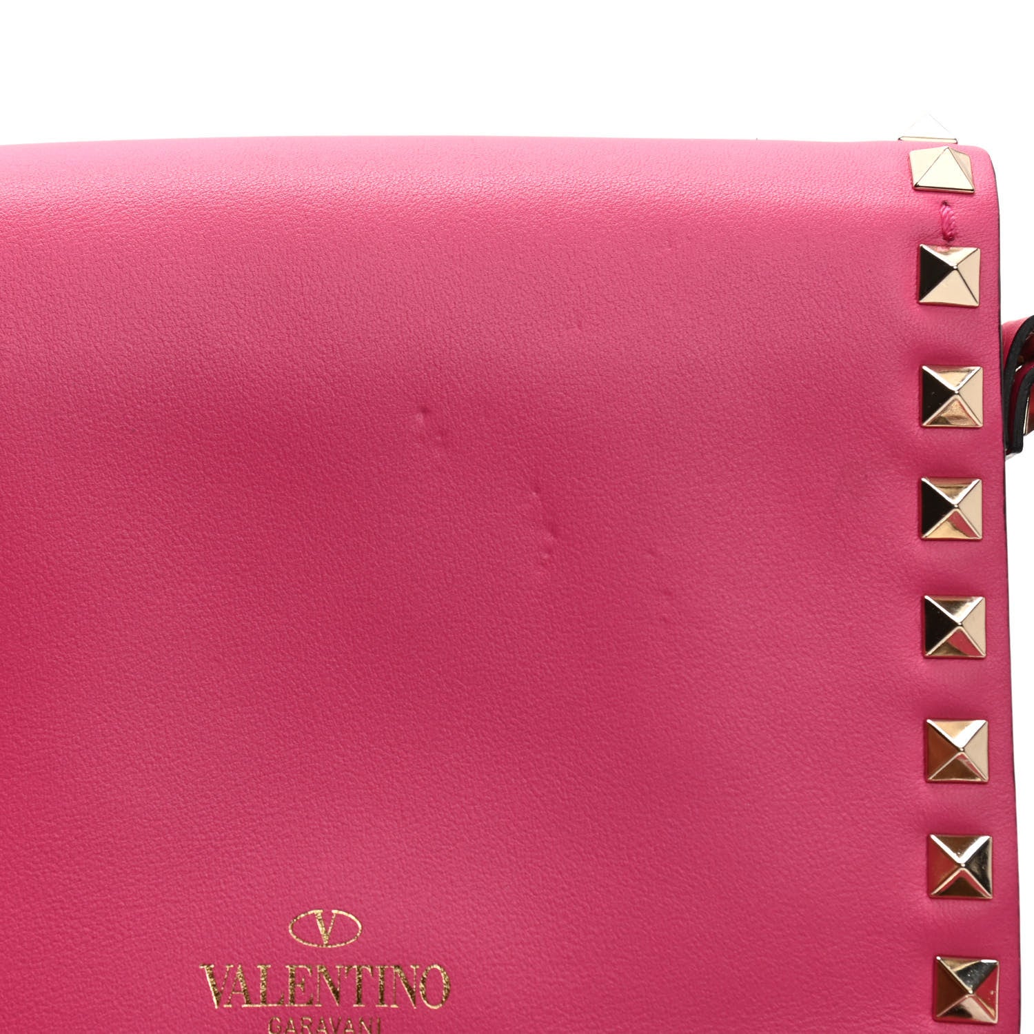 Valentino Garavani Vitello Rockstud Flap Crossbody Bag Peony 11 of 11