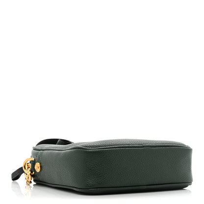 Versace Grained Calfskin Small Medusa Messenger Bag Green 4 of 11
