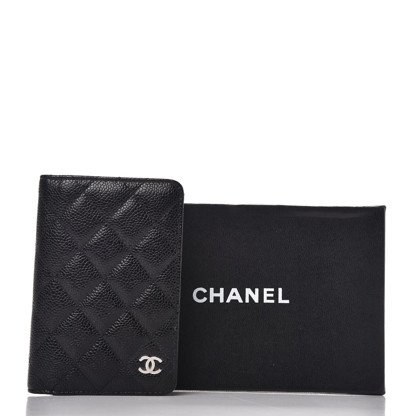 Caviar Quilted Agenda Cover Black