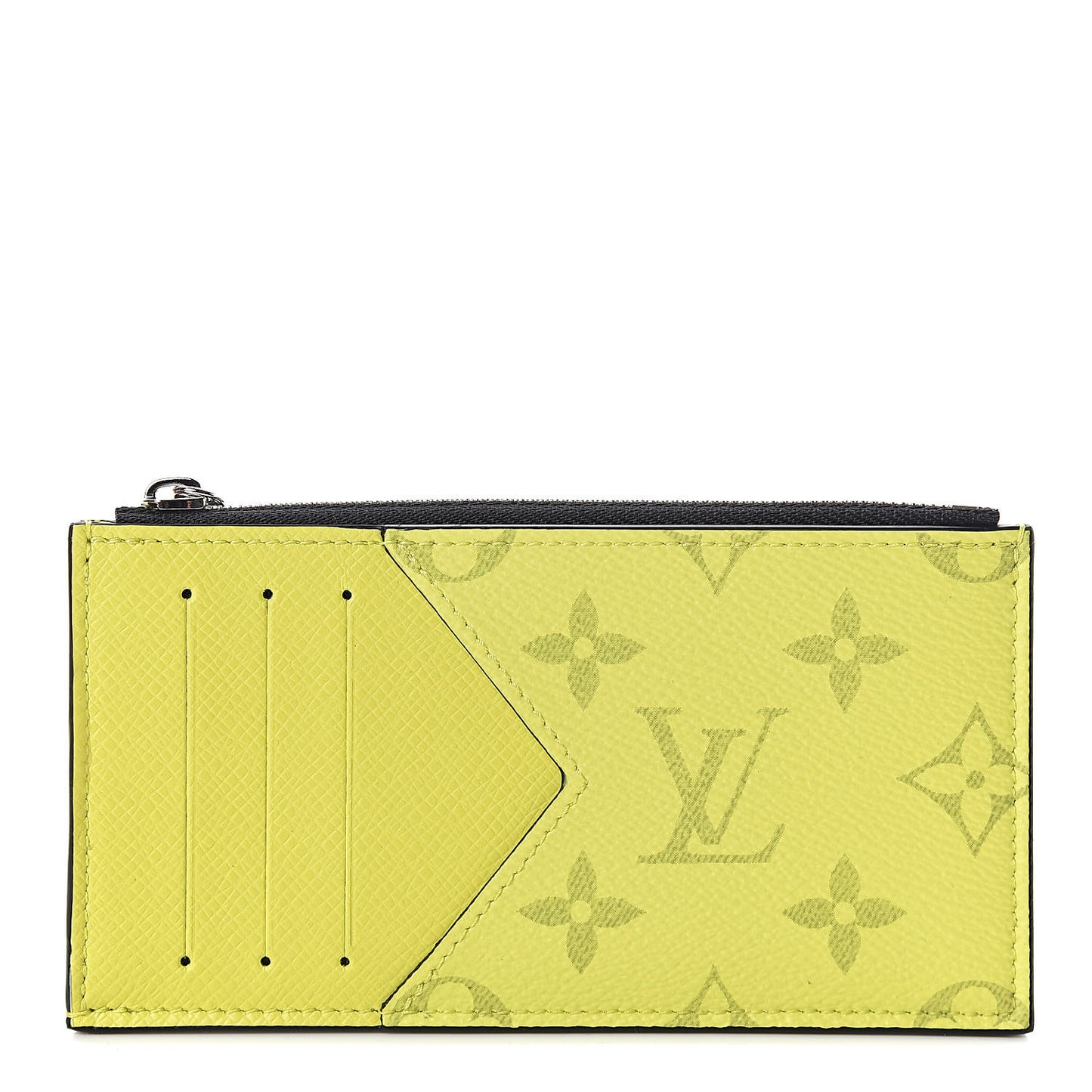 Monogram Taiga Coin Card Holder Yellow