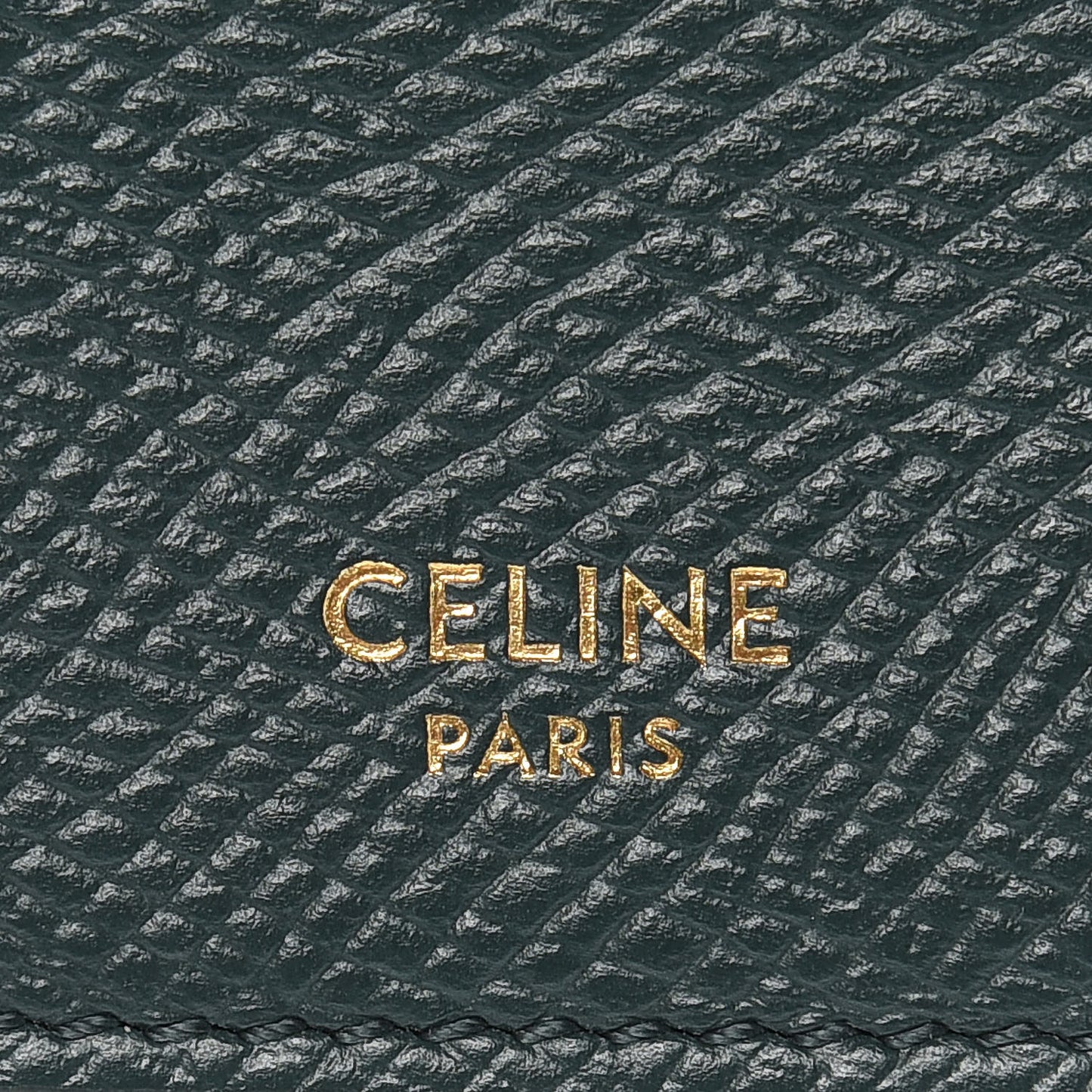 Grained Calfskin Zipped Card Holder Amazone