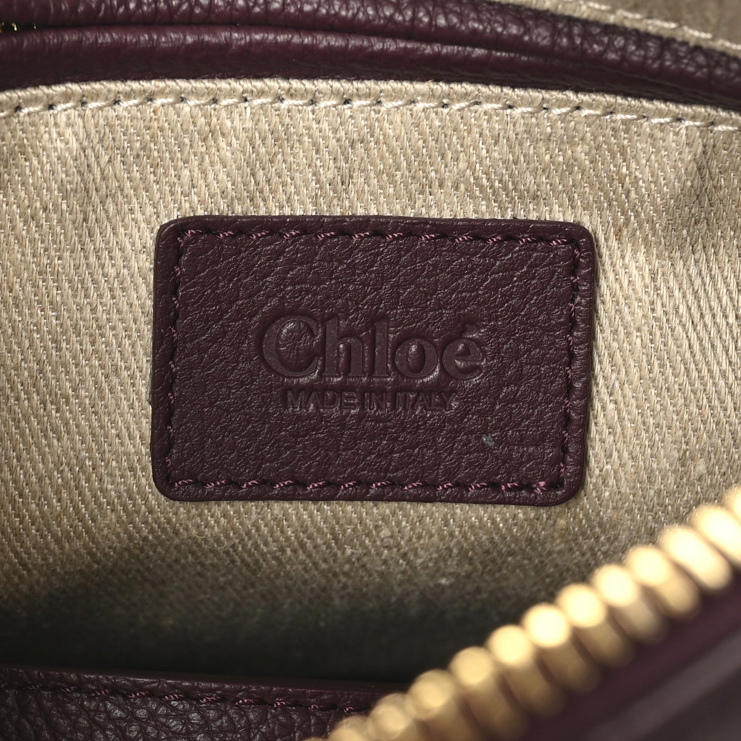 Chloe Calfskin Small Marcie Satchel Dimness Purple 6 of 9