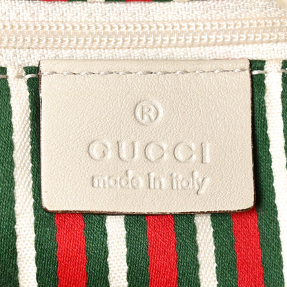 Gucci Monogram Medium New Britt Half Moon Hobo White 6 of 10