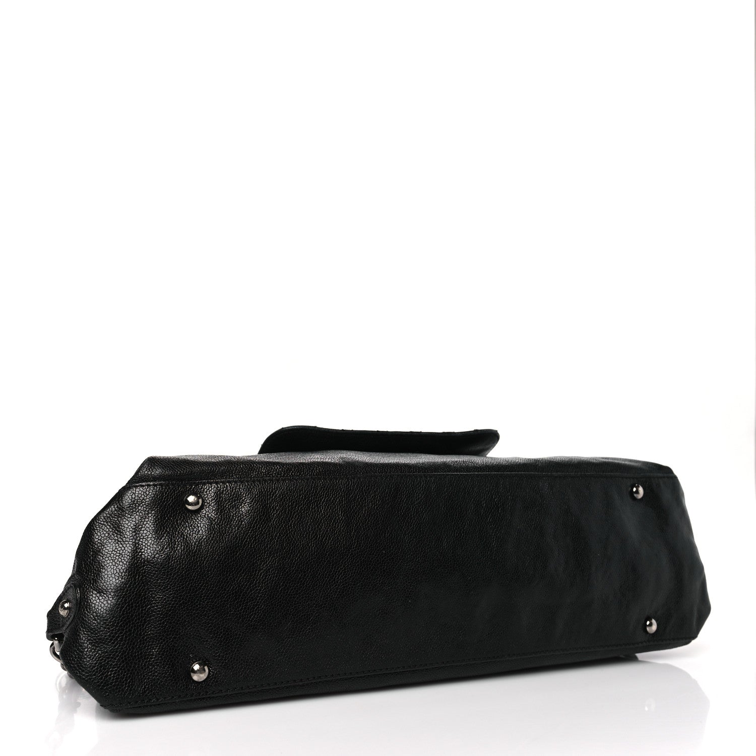 Chanel Glazed Caviar Pocket In The City Shoulder Bag Black 4 of 11