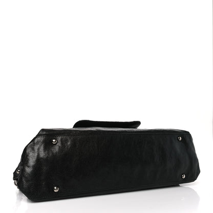 Chanel Glazed Caviar Pocket In The City Shoulder Bag Black 4 of 11