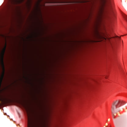 Chanel Caviar Quilted Medium Chanel 25 Handbag Red 5 of 11