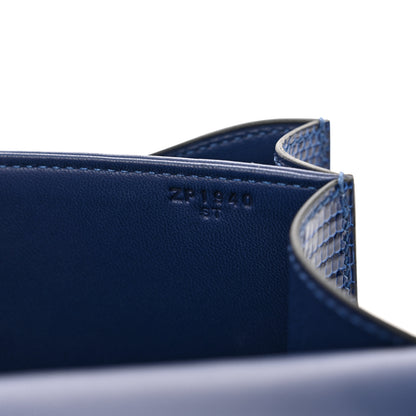 Hermes Lizard Constance 18 Bleu Saphir 7 of 13