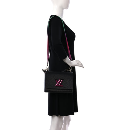 Louis Vuitton Epi Twist Shoulder Bag MM Black Rose 2 of 9