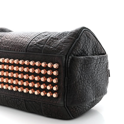 Alexander Wang Pebbled Lambskin Rocco Black Rose Gold Hardware 9 of 9