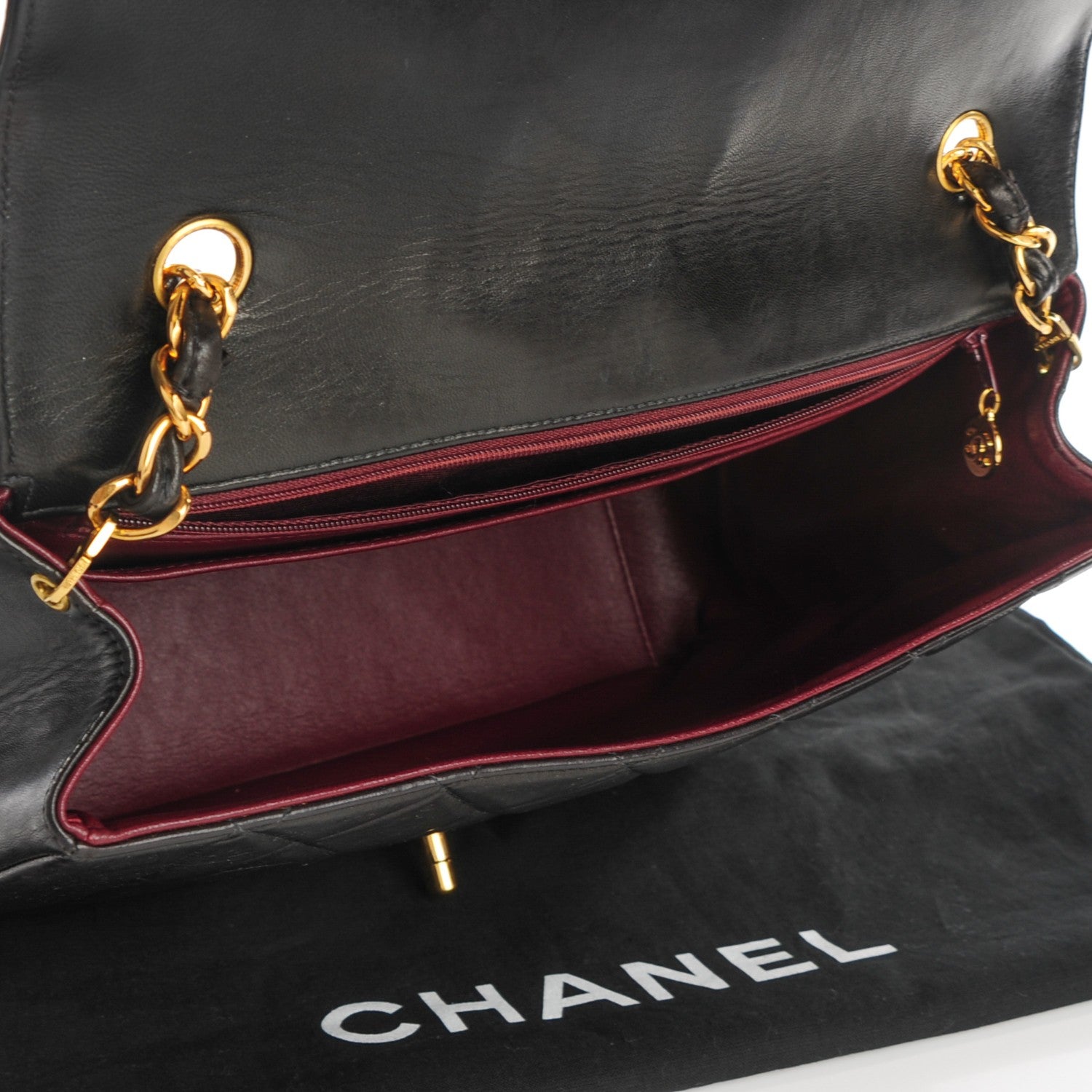 Chanel Lambskin Quilted Jumbo Single Flap Black 5 of 10