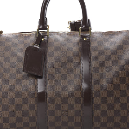 Louis Vuitton Damier Ebene Keepall Bandouliere 45 7 of 17
