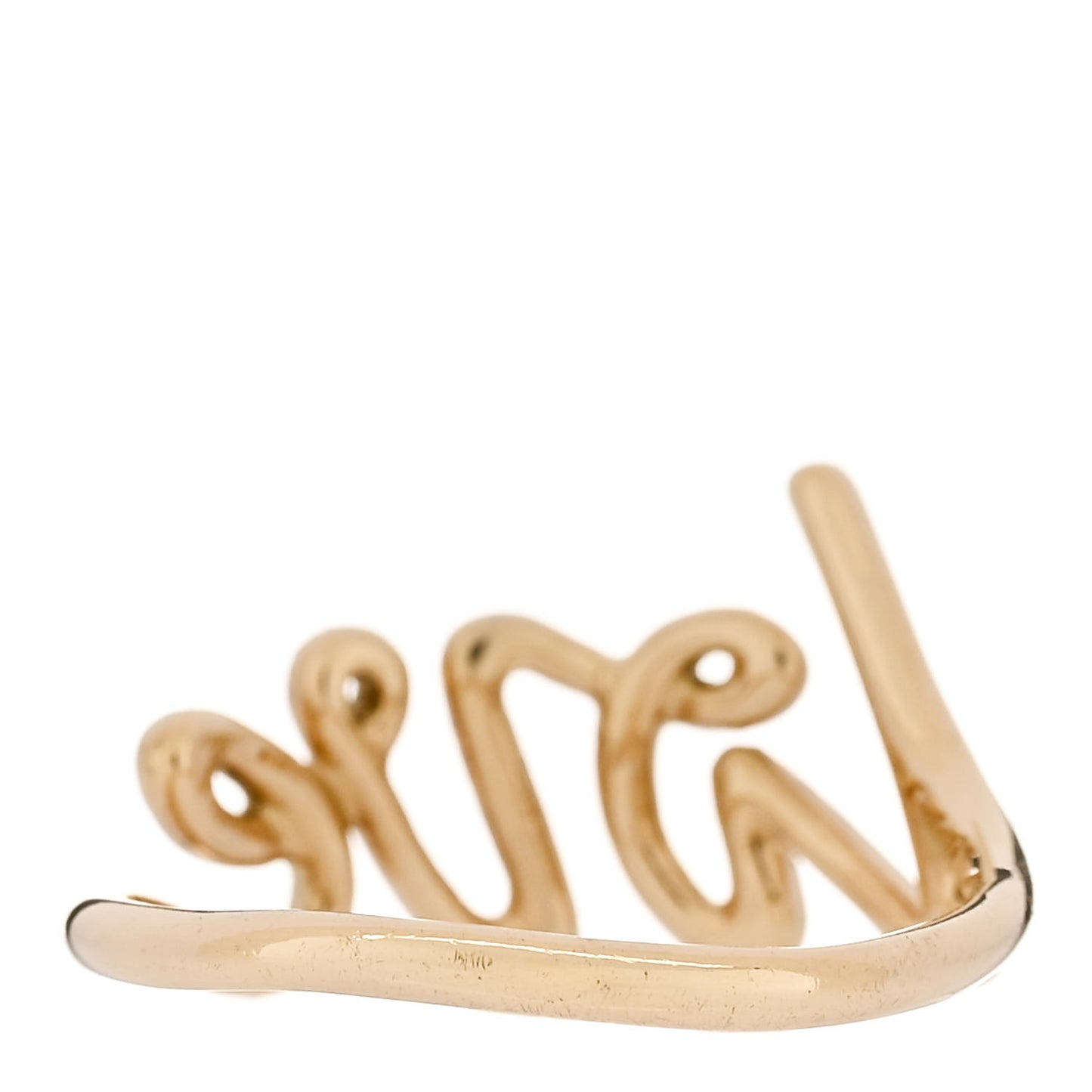 18K Yellow Gold Paloma's Graffiti Love Ring 52 6