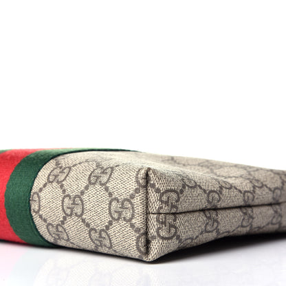 Gucci GG Supreme Monogram Web Messenger Bag Black 9 of 9