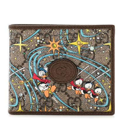 Gucci X DISNEY GG Supreme Monogram Donald Duck Interlocking G Wallet Beige Multicolor 1 of 7