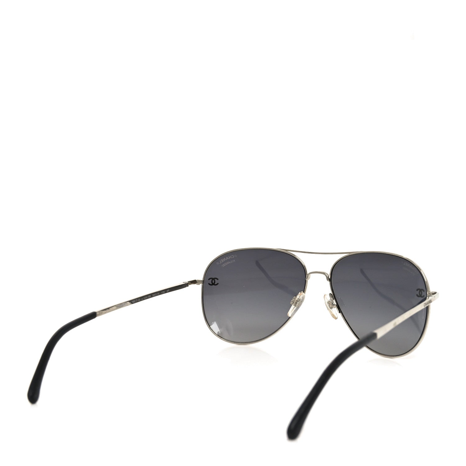 Chanel Aviator CC Sunglasses 4189-T-Q Black 7 of 14