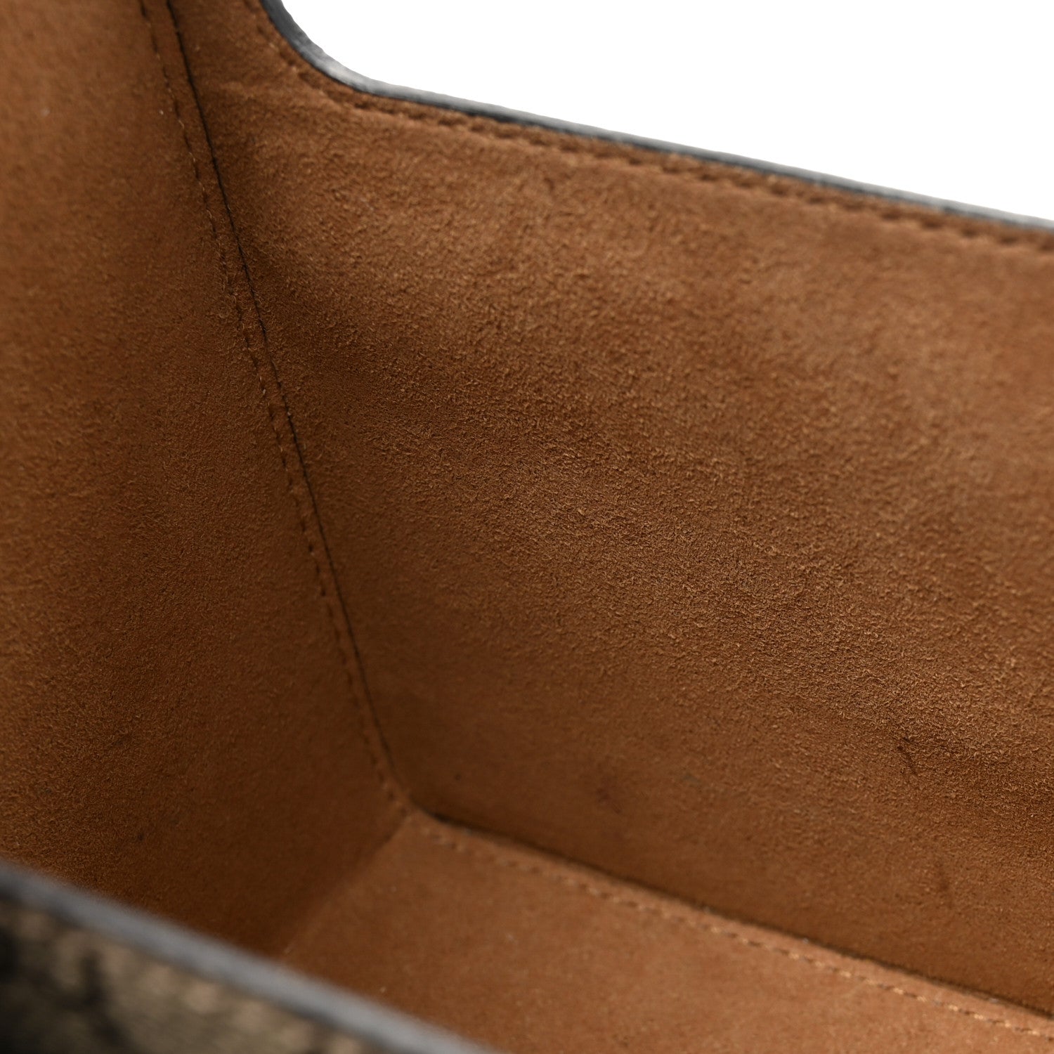 Gucci GG Supreme Monogram Small Padlock Bamboo Shoulder Bag Beige Black Cuir 12 of 15