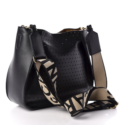 Stella McCartney Eco Alter Nappa Perforated Logo Mini Crossbody Black 3 of 8