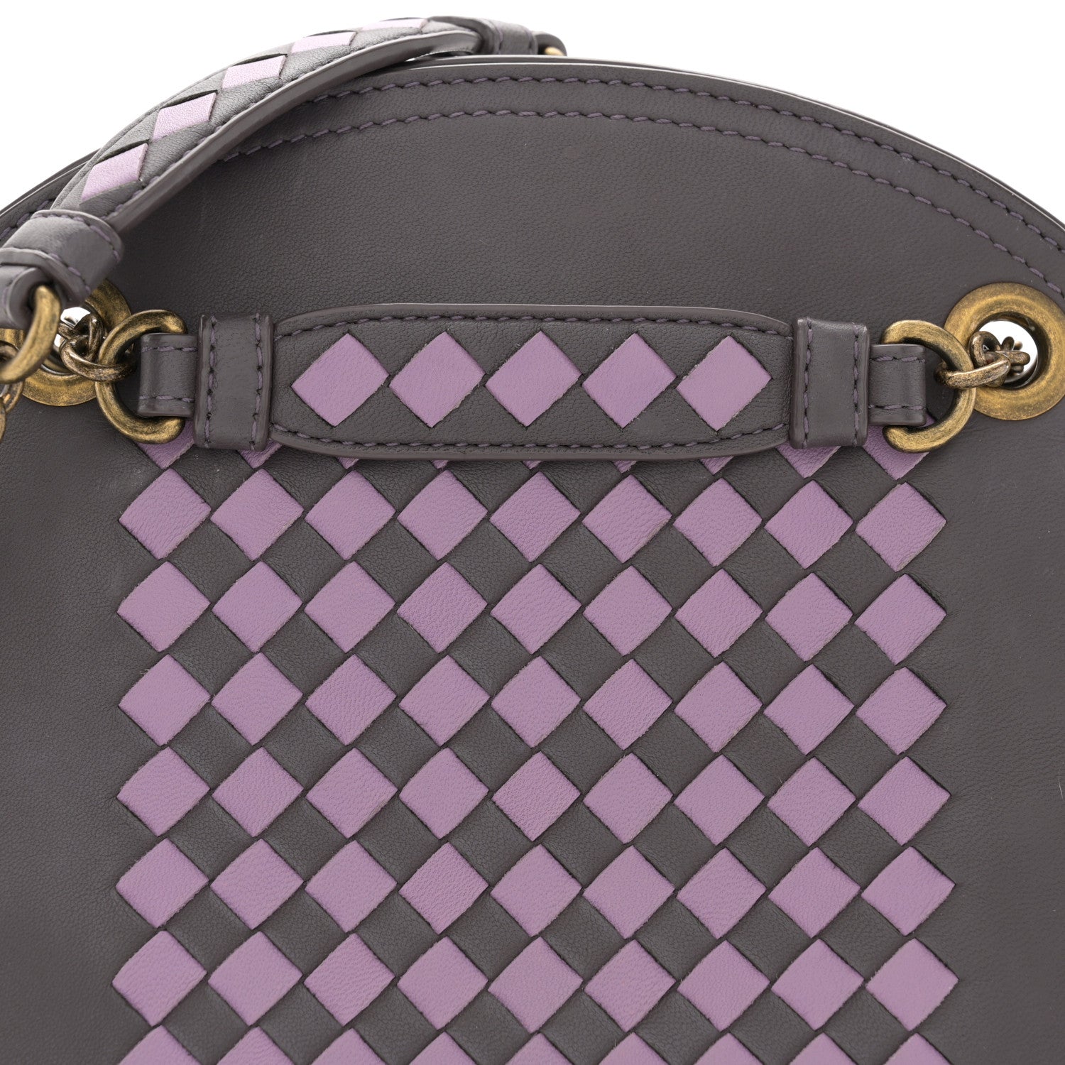 Bottega Veneta Nappa Intrecciato Chain Wallet Quetsche Wisteria 8 of 13