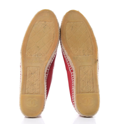 Chanel Lambskin CC Espadrilles 41 Pink 5 of 10