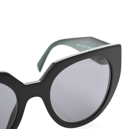Prada Acetate Sunglasses SPR 14W Black Green 7 of 7