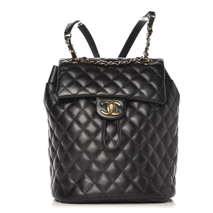 Chanel Lambskin Quilted Small Urban Spirit Backpack Black 1 of 7