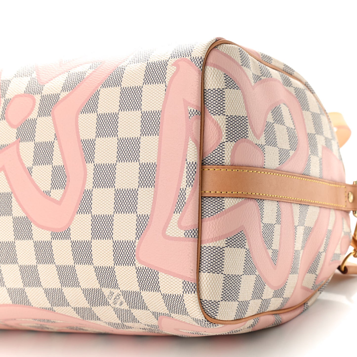 Damier Azur Tahitienne Speedy Bandouliere 30 Rose Ballerine