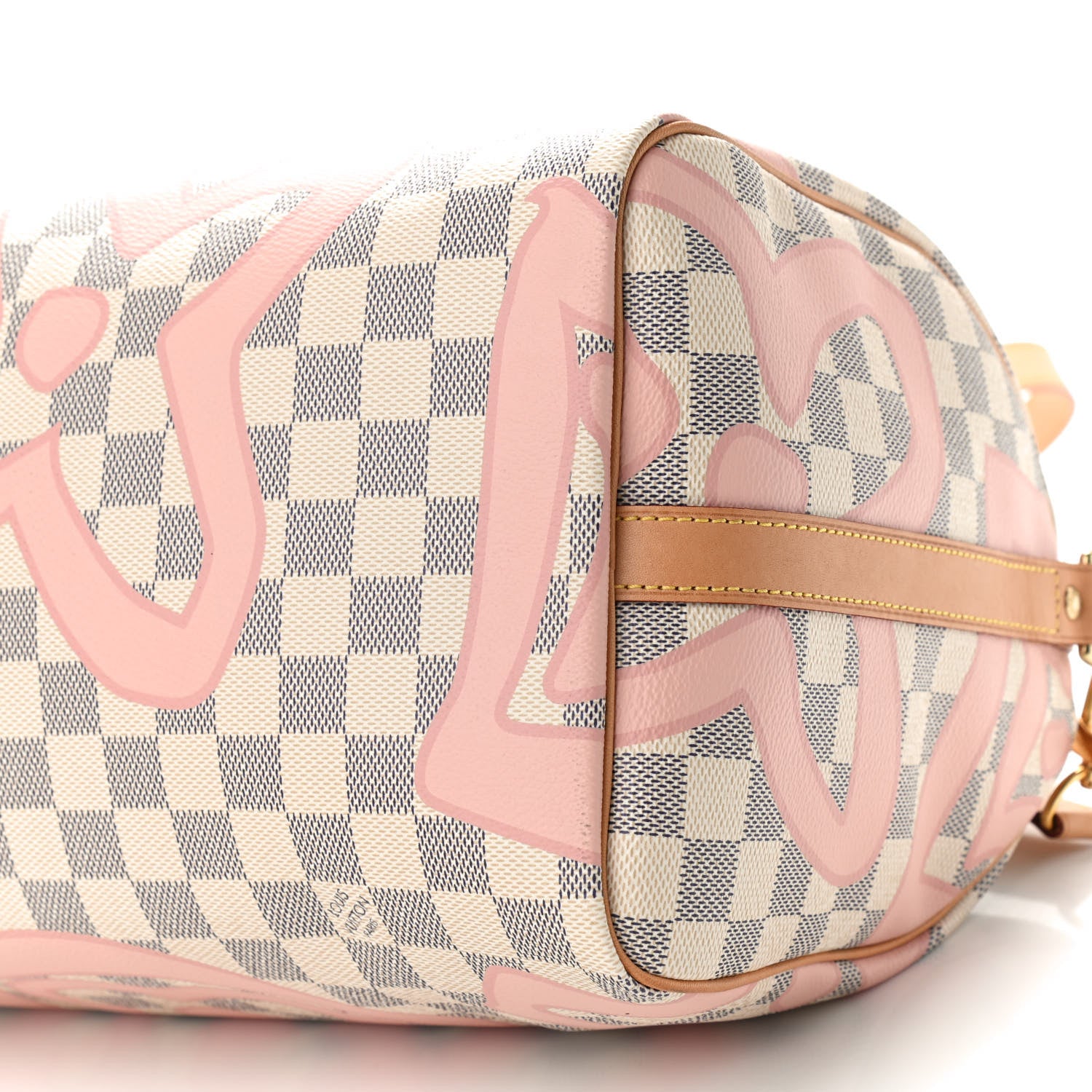 Louis Vuitton Damier Azur Tahitienne Speedy Bandouliere 30 Rose Ballerine 9 of 9