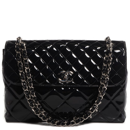 Chanel Vinyl In the Business Flap Black 1 of 9