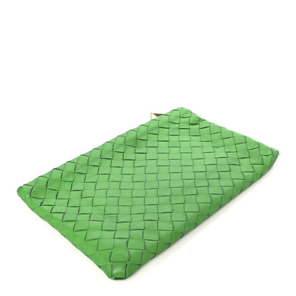 Bottega Veneta Nappa Intrecciato Flat Zip Pouch Parakeet 4 of 9