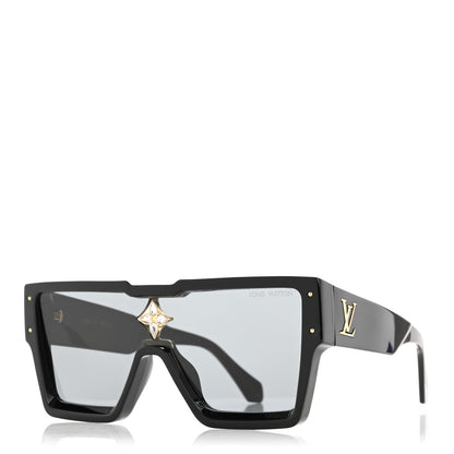 Louis Vuitton Acetate Swarovski Crystal Cyclone Sunglasses Z1547W Black 1 of 9