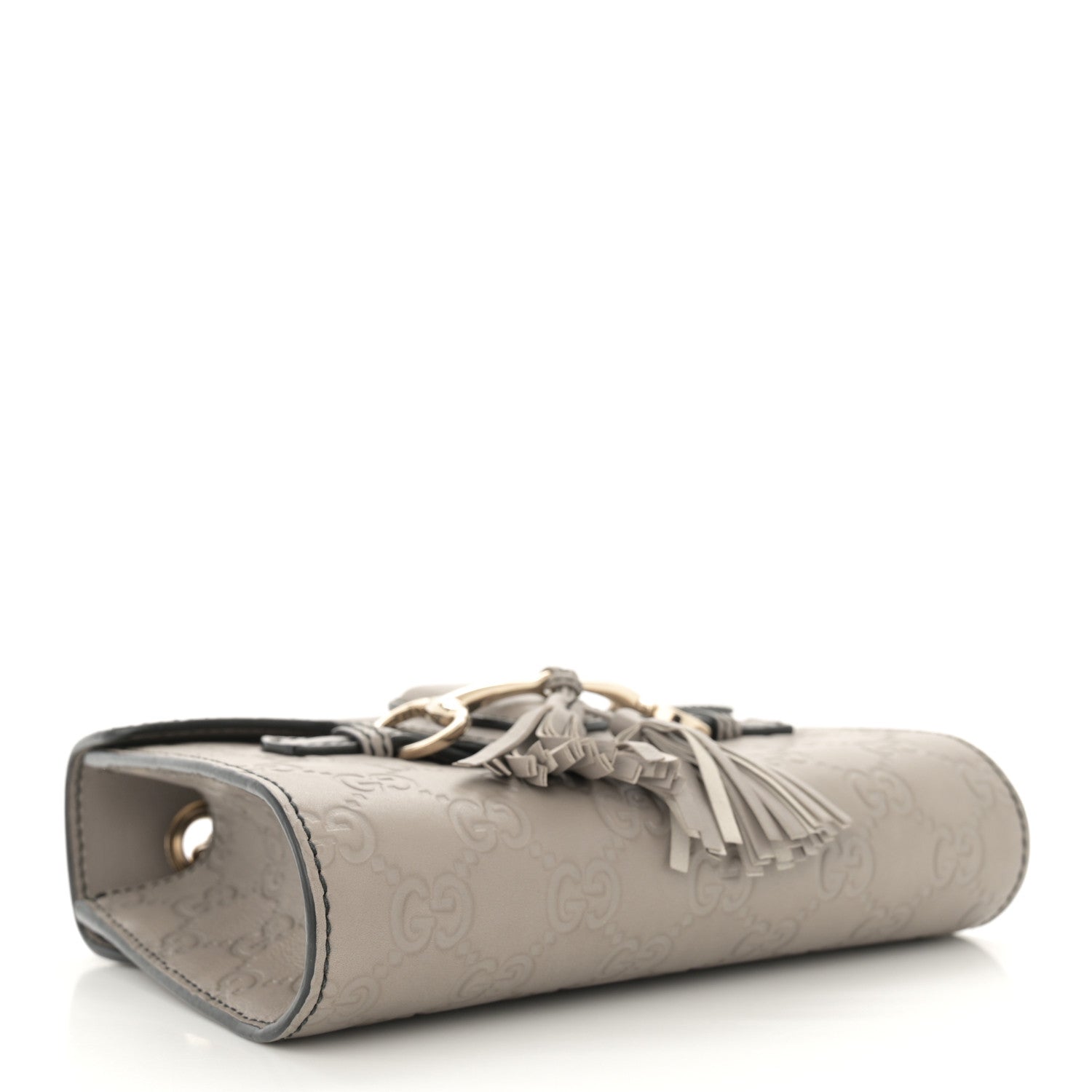 Gucci Guccissima Mini Emily Chain Shoulder Bag Storm Grey 1640962