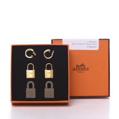 Hermes Swift O'Kelly Earrings Etoupe 7 of 7