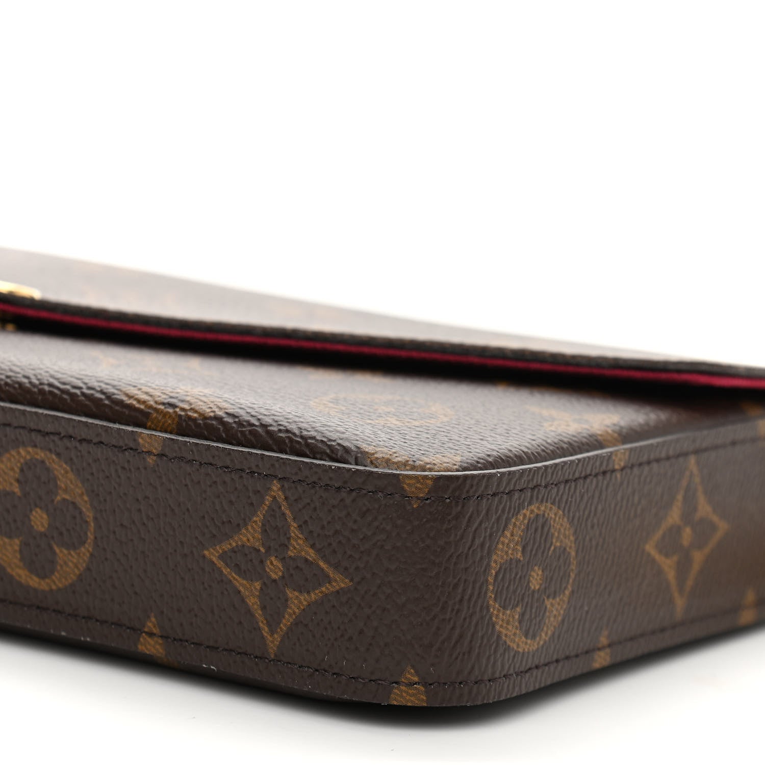 Louis Vuitton Monogram Pochette Felicie Chain Wallet Fuchsia 11 of 15