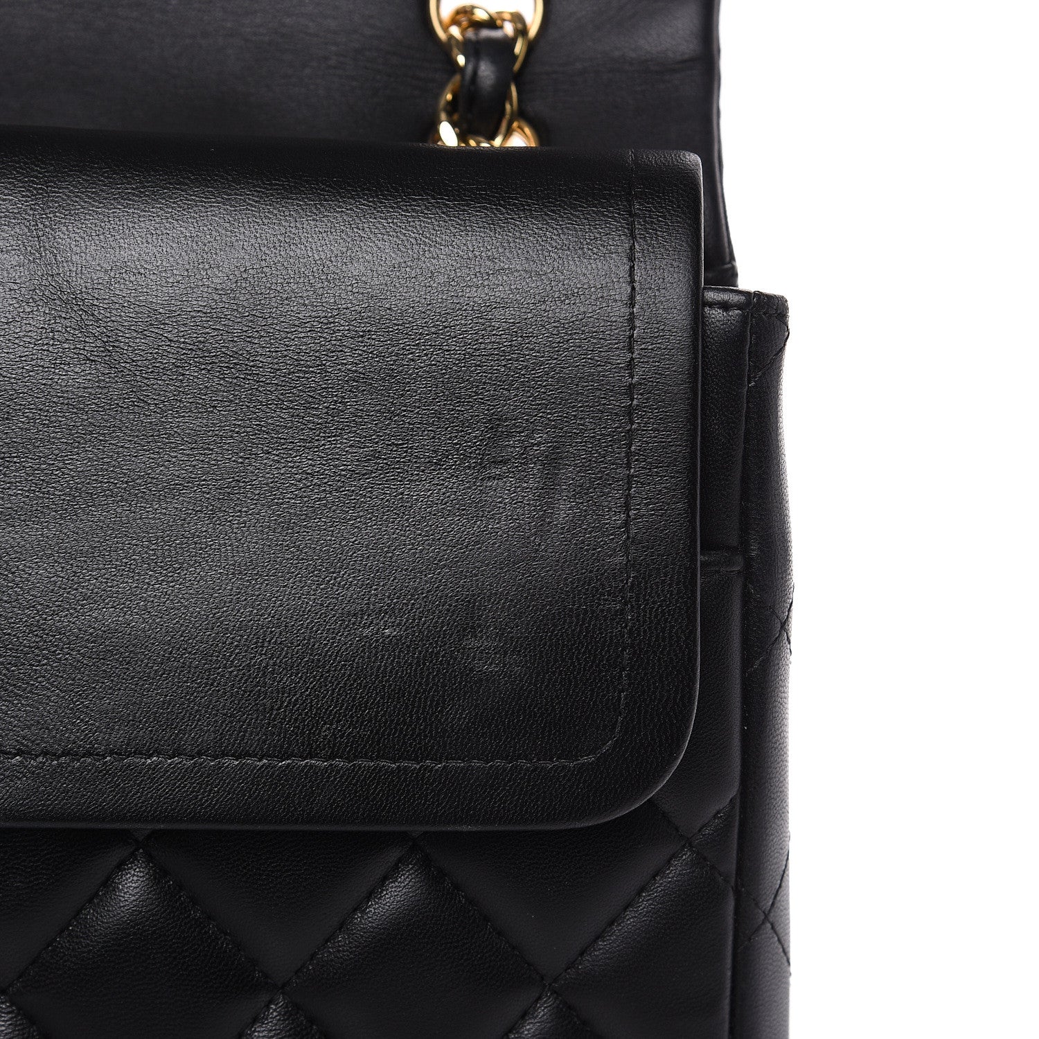 Chanel Lambskin Quilted Maxi Double Flap Black 10 of 16