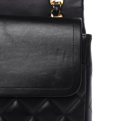 Chanel Lambskin Quilted Maxi Double Flap Black 10 of 16