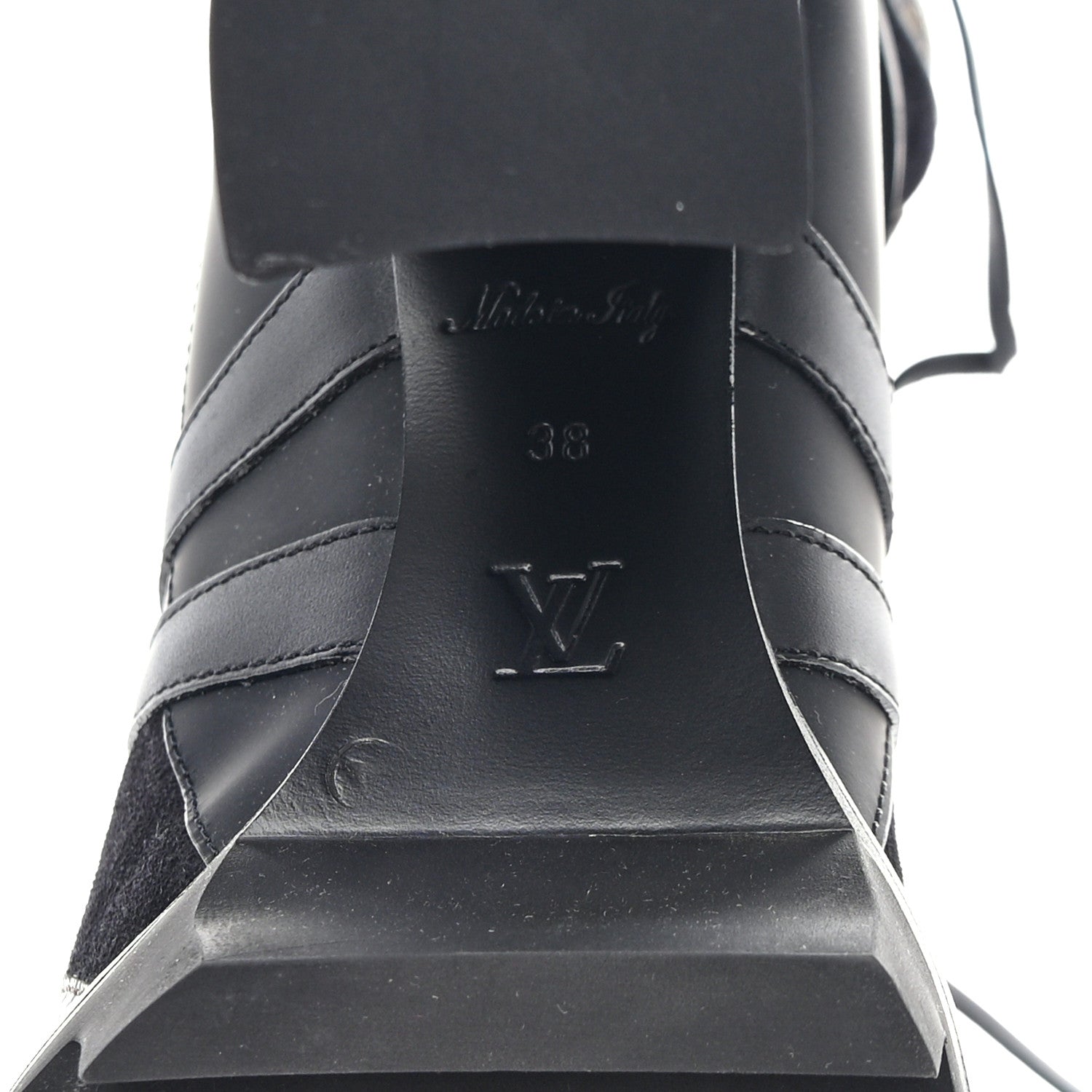 Louis Vuitton LOUIS VUITTON Suede Calfskin Monogram Star Trail Ankle Boots 38 Black 6 of 7