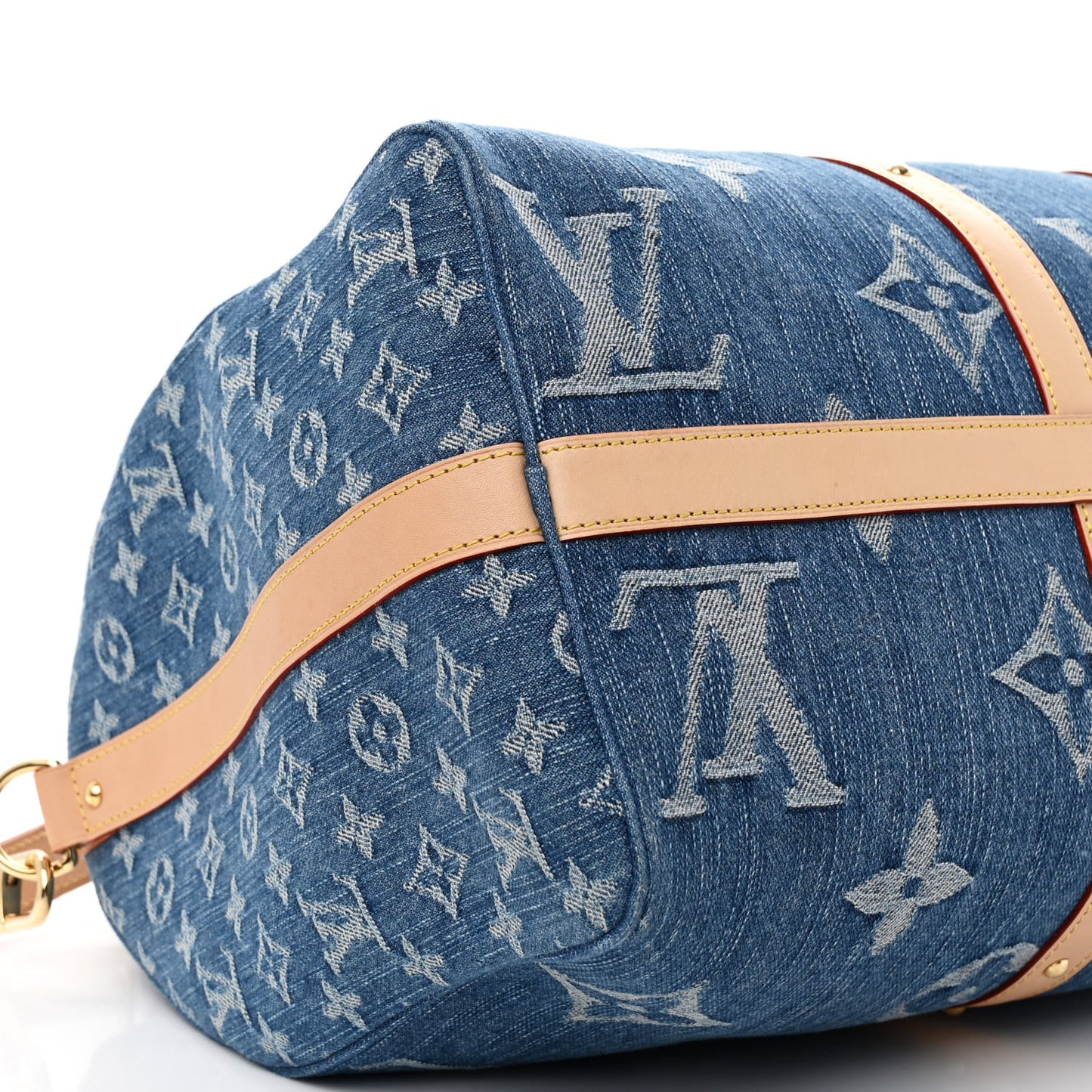 Denim Monogram New LV Remix Keepall Bandouliere 45 Blue