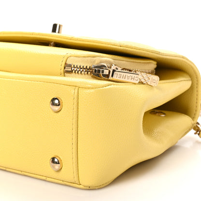 Chanel Caviar Quilted Small Business Affinity Flap Yellow 11 of 11