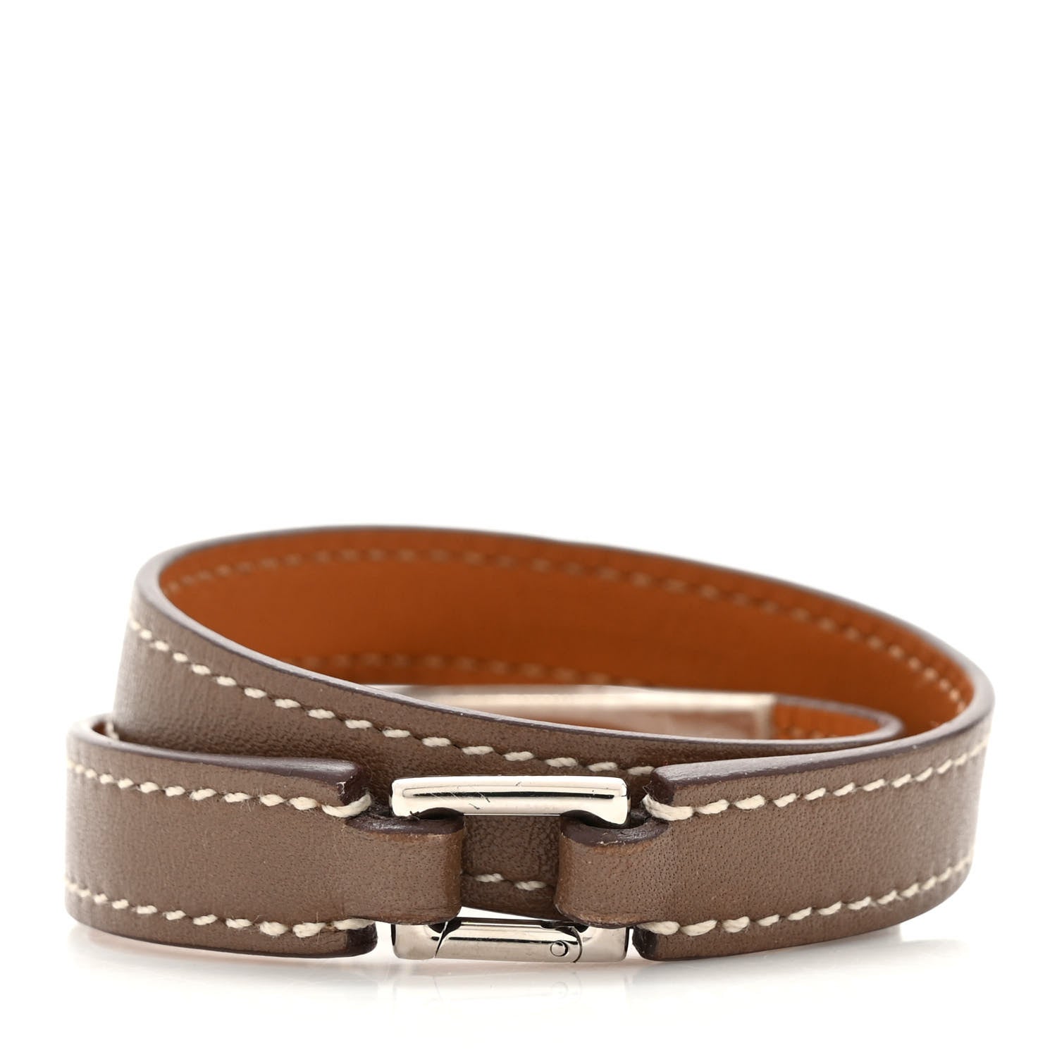 Hermes Swift Rivale Double Tour Bracelet S Etoupe 3 of 4