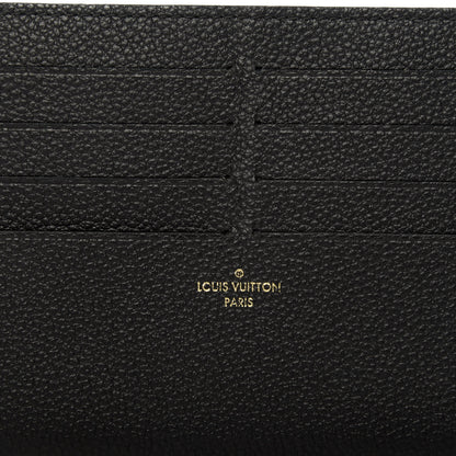 Louis Vuitton Calfskin Felicie Chain Wallet Card Holder Insert Black 6 of 6