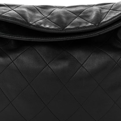 Chanel Lambskin Stitched Medium Ultimate Soft Tote Black 9 of 12